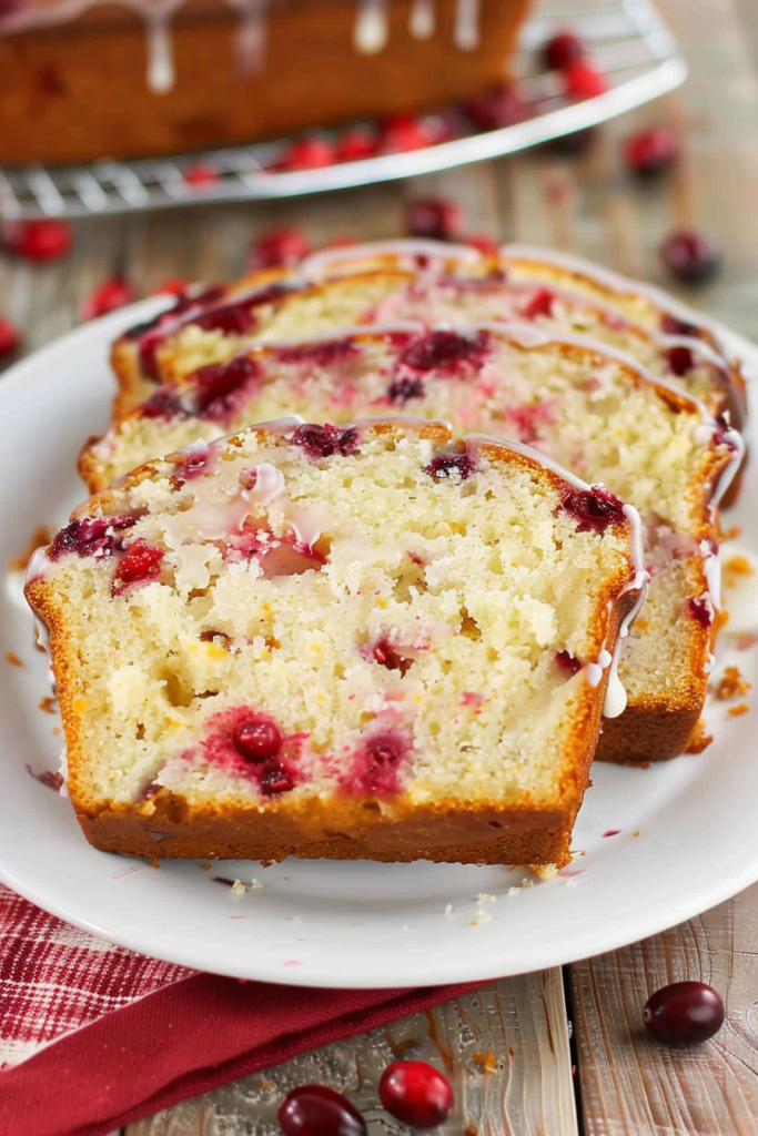 Glazed Cranberry Orange Loaf