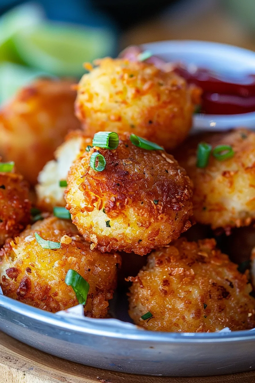 Golden Cornmeal Grits Fritters