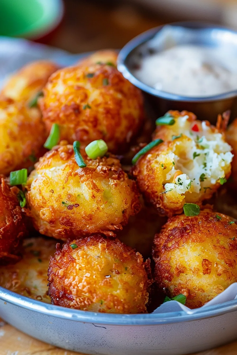 Golden Cornmeal Grits Fritters