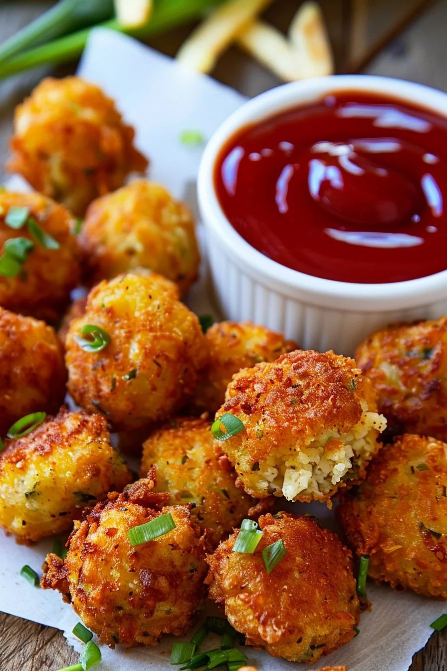 Golden Cornmeal Grits Fritters