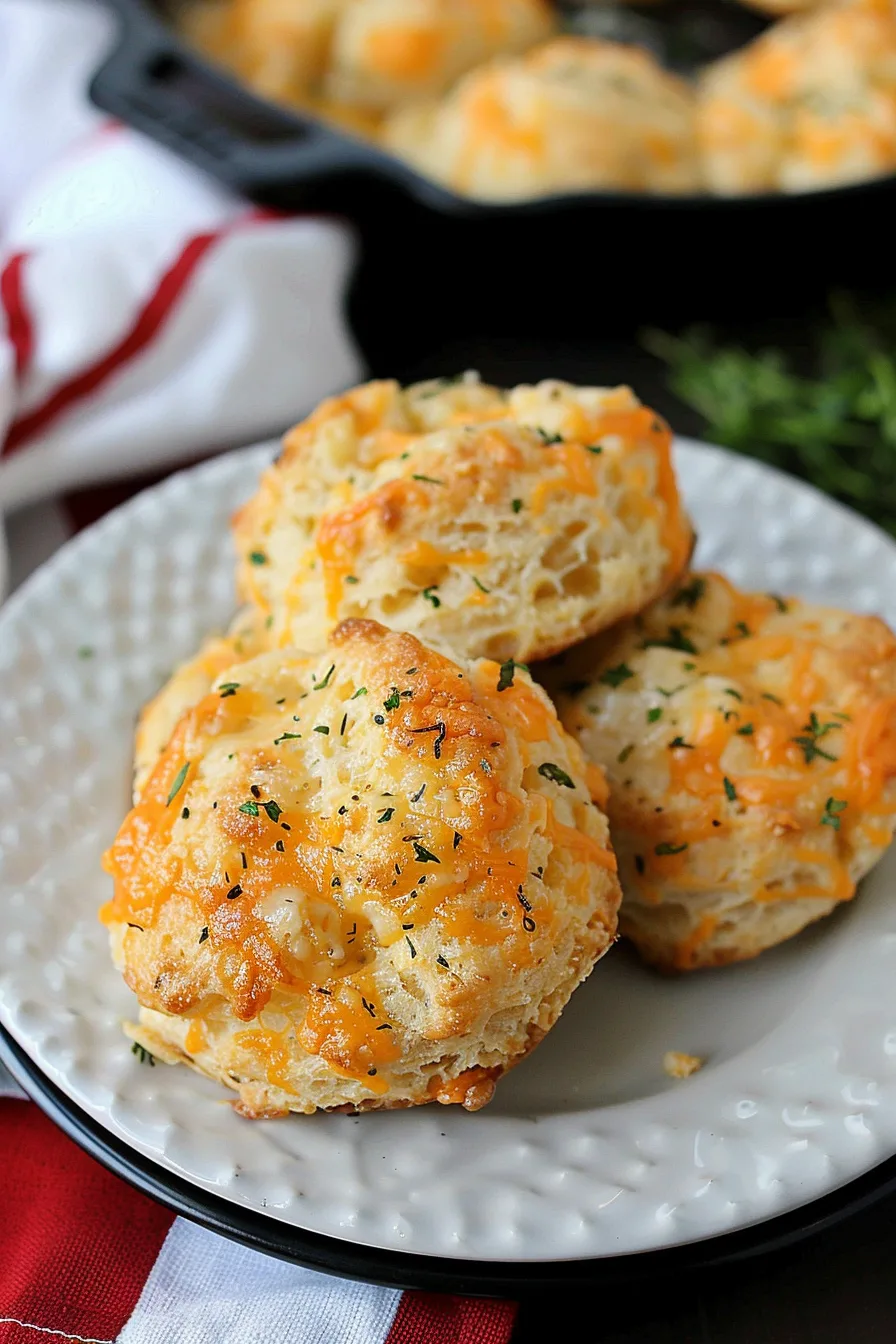 Homemade Cheddar Garlic Biscuits