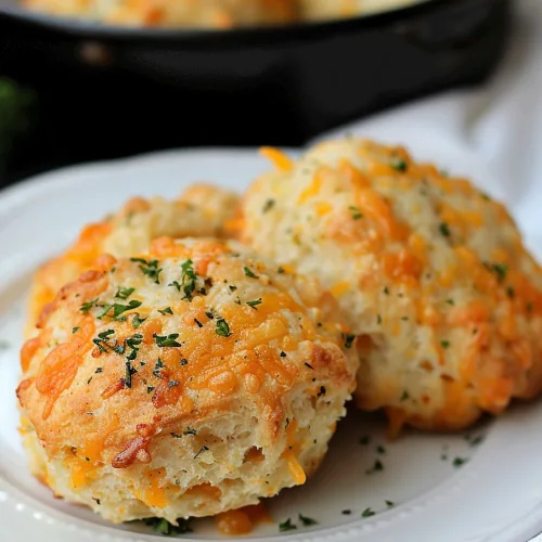 Homemade Cheddar Garlic Biscuits
