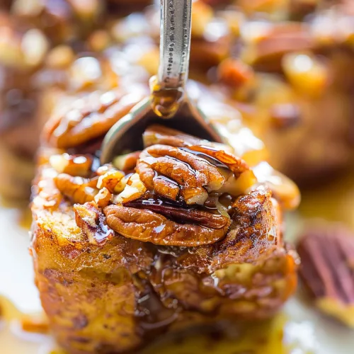 Overnight Pecan Pie French Toast