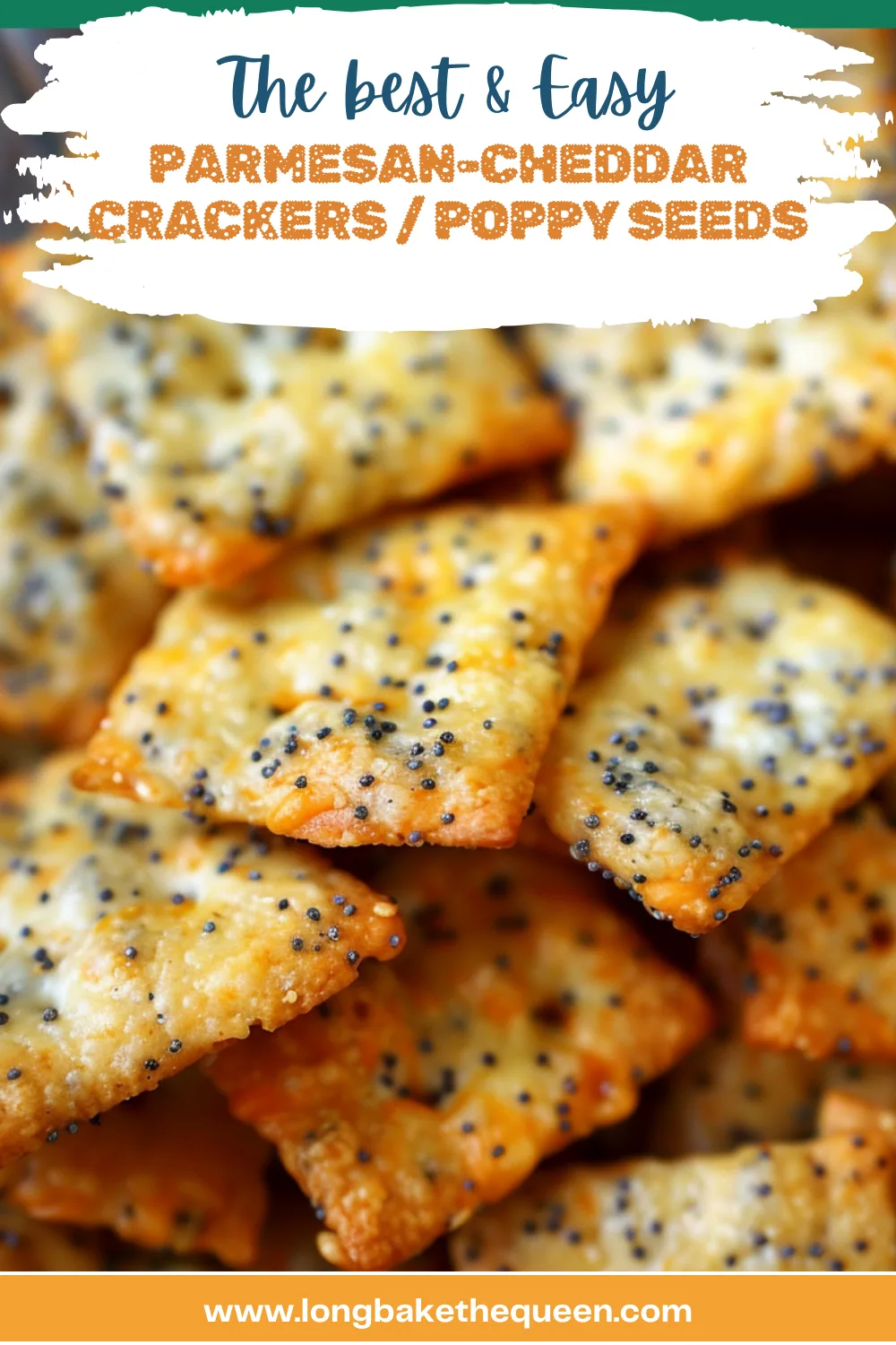 Parmesan-Cheddar Crackers with Poppy Seeds