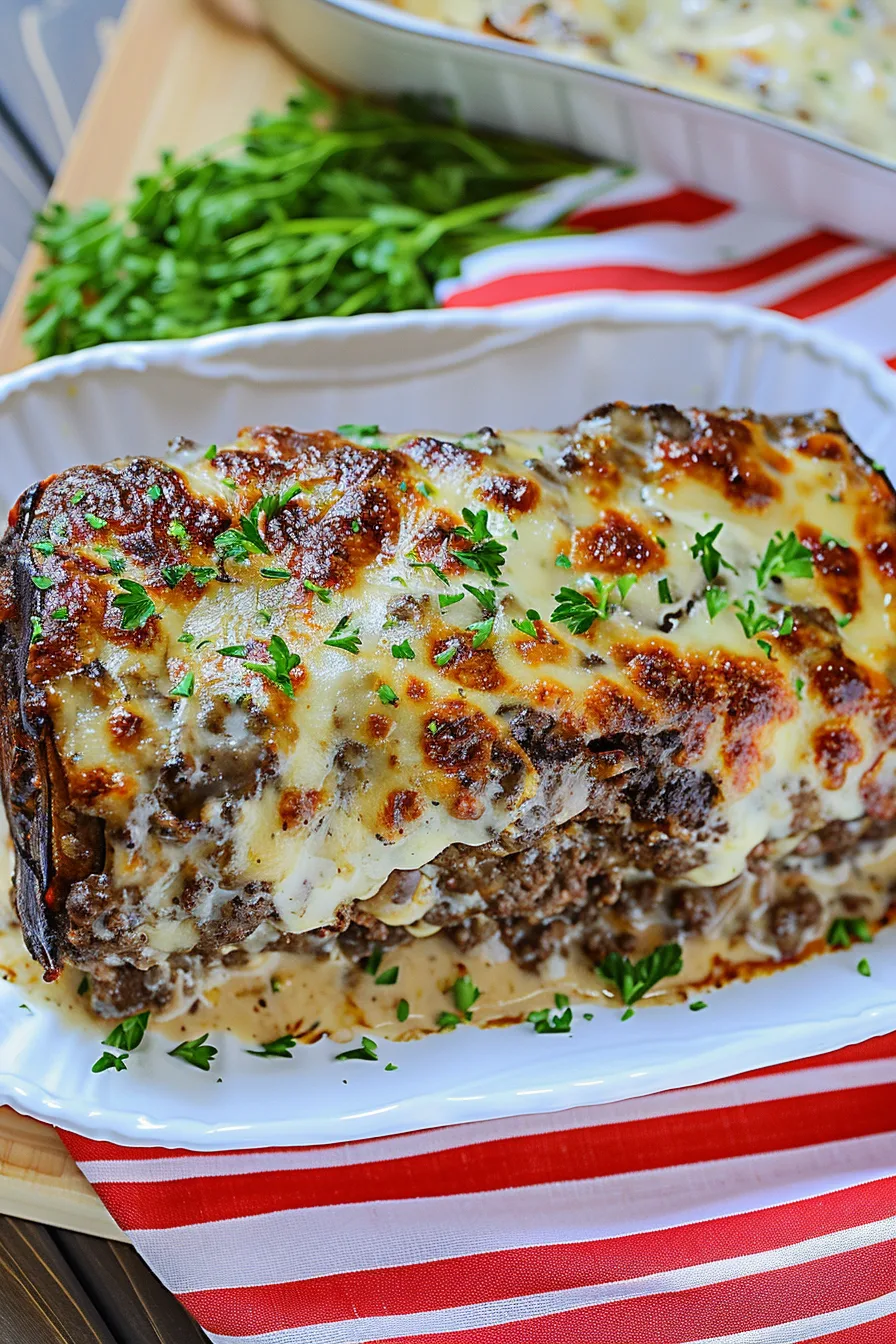 Savory Cheesesteak Meatloaf