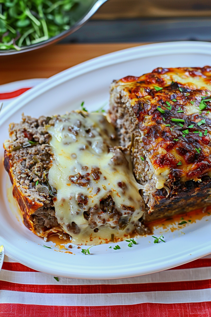 Savory Cheesesteak Meatloaf