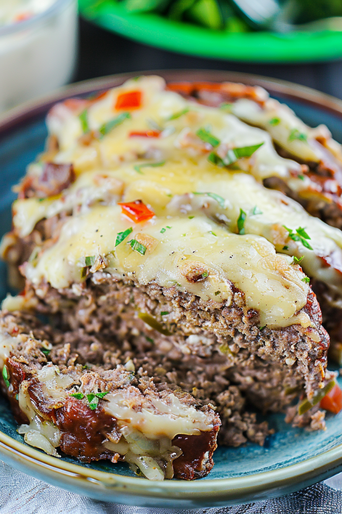 Savory Cheesesteak Meatloaf