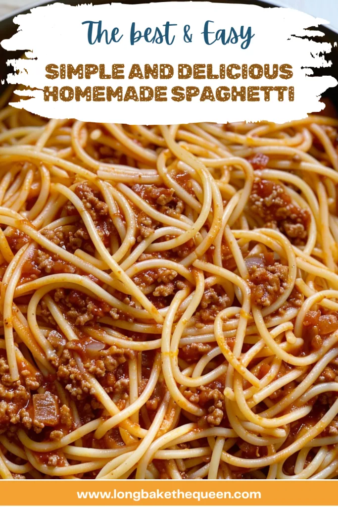 Simple and Delicious Homemade Spaghetti