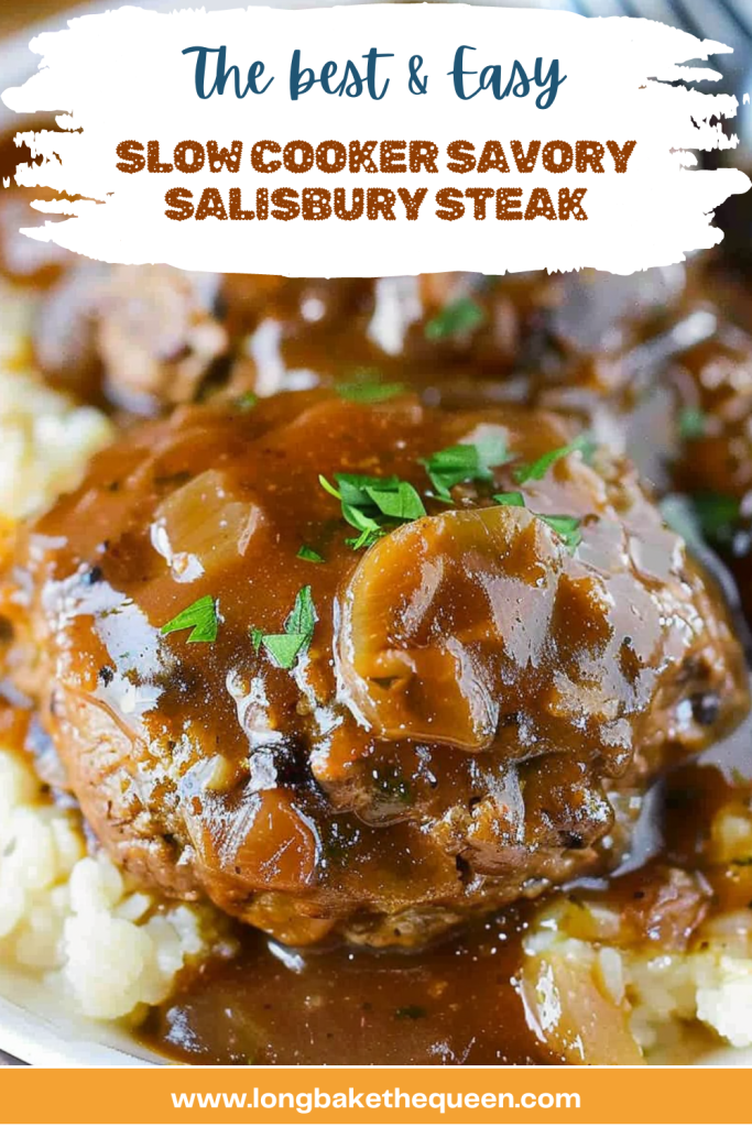 Slow Cooker Savory Salisbury Steak