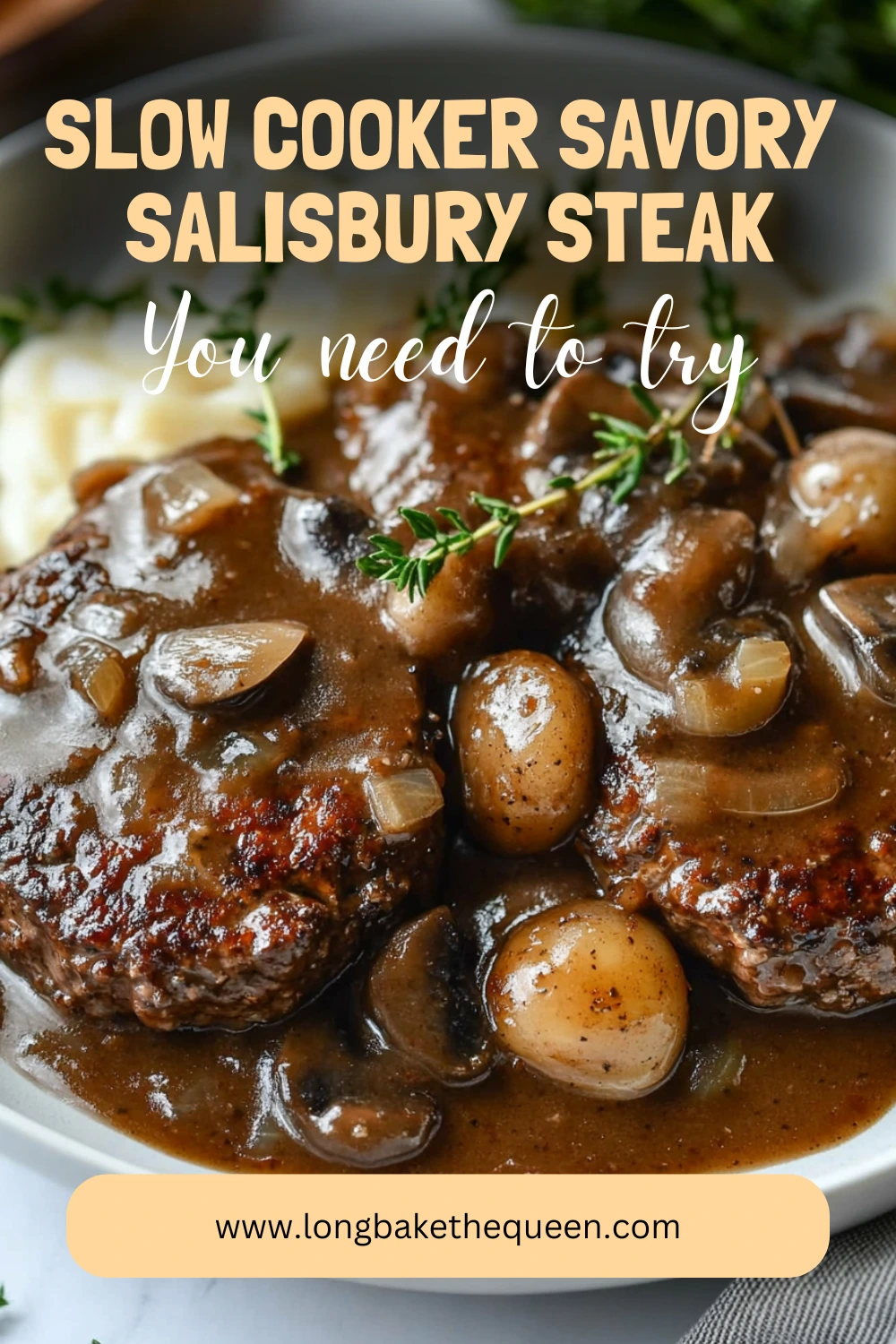 Slow Cooker Savory Salisbury Steak