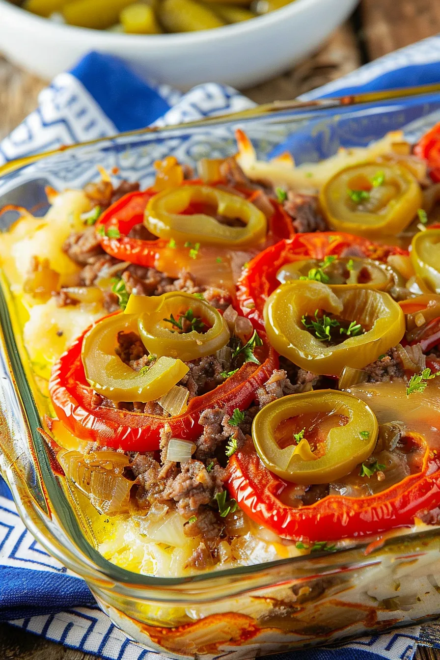 Southern Five Layer Beef Casserole