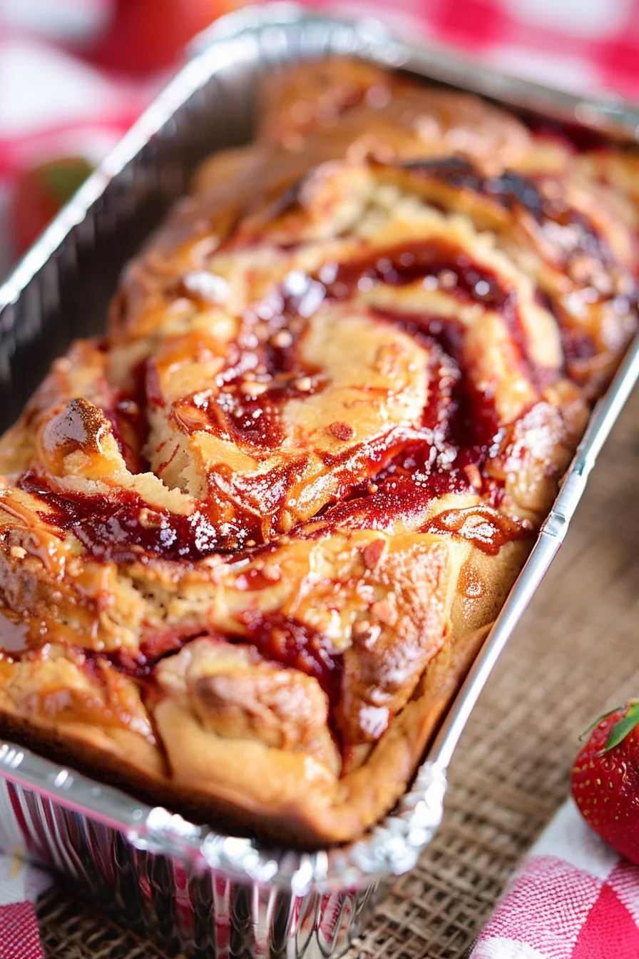 Sweet Strawberry Swirl Bread