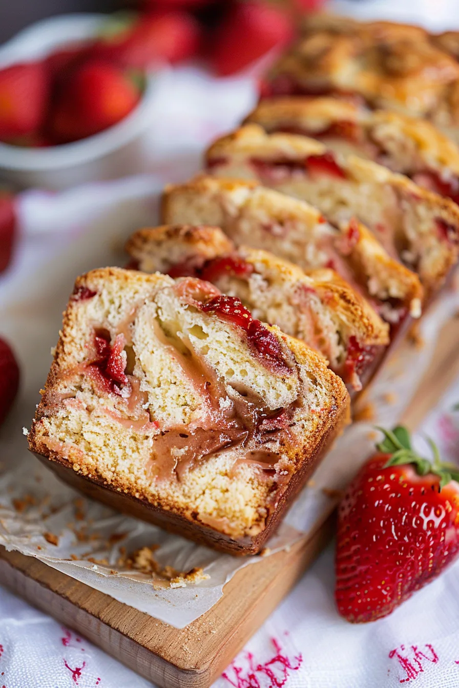 Sweet Strawberry Swirl Bread