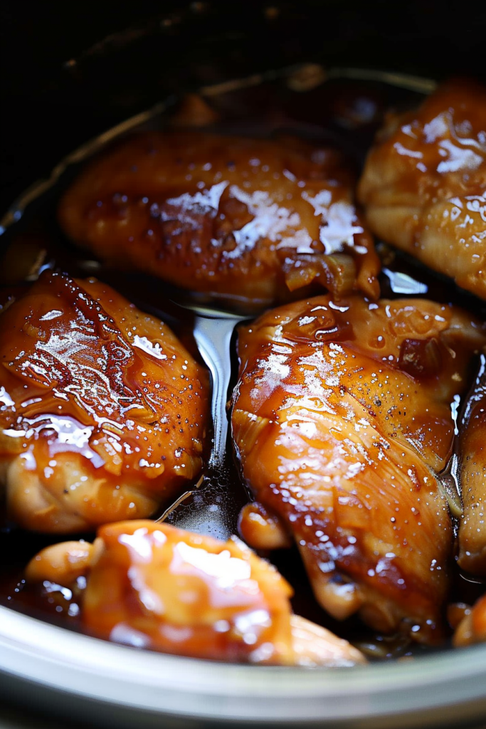 Sweet and Savory Honey Garlic Chicken in Slow Cooker