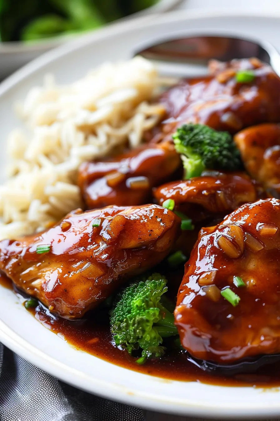 Sweet and Savory Honey Garlic Chicken in Slow Cooker