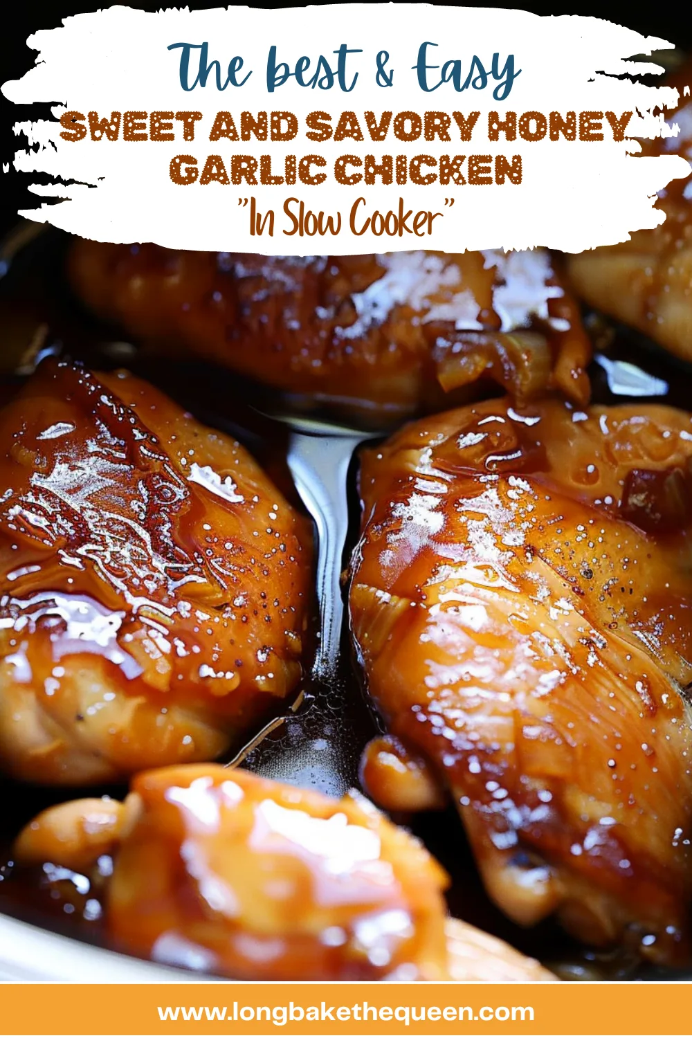Sweet and Savory Honey Garlic Chicken in Slow Cooker