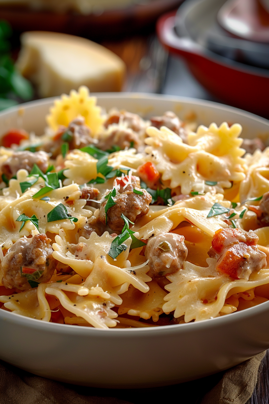Rich and flavorful Creamy Sausage Pasta