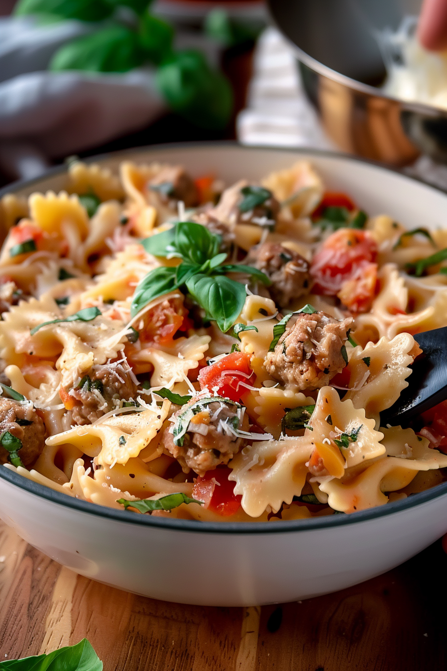Rich and flavorful Sausage Pasta