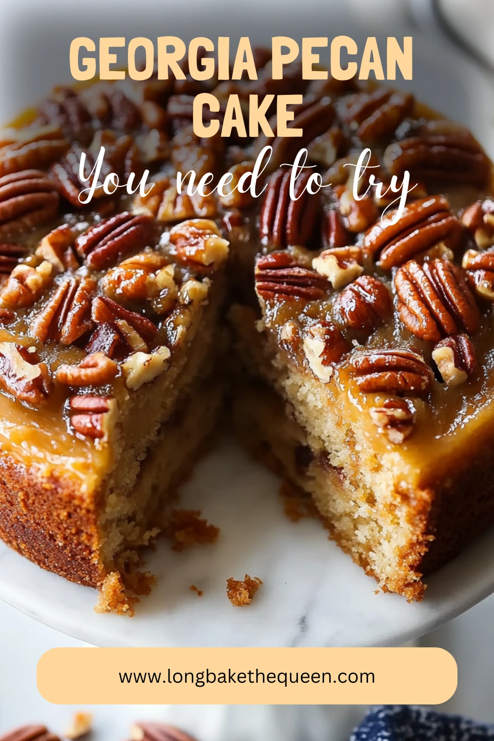 Sweet and rich Georgia Pecan Cake