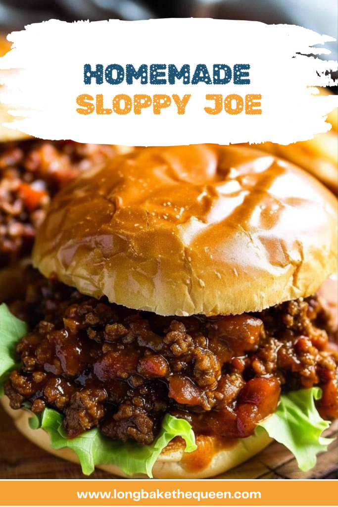 Delicious Homemade Sloppy Joe on a plate