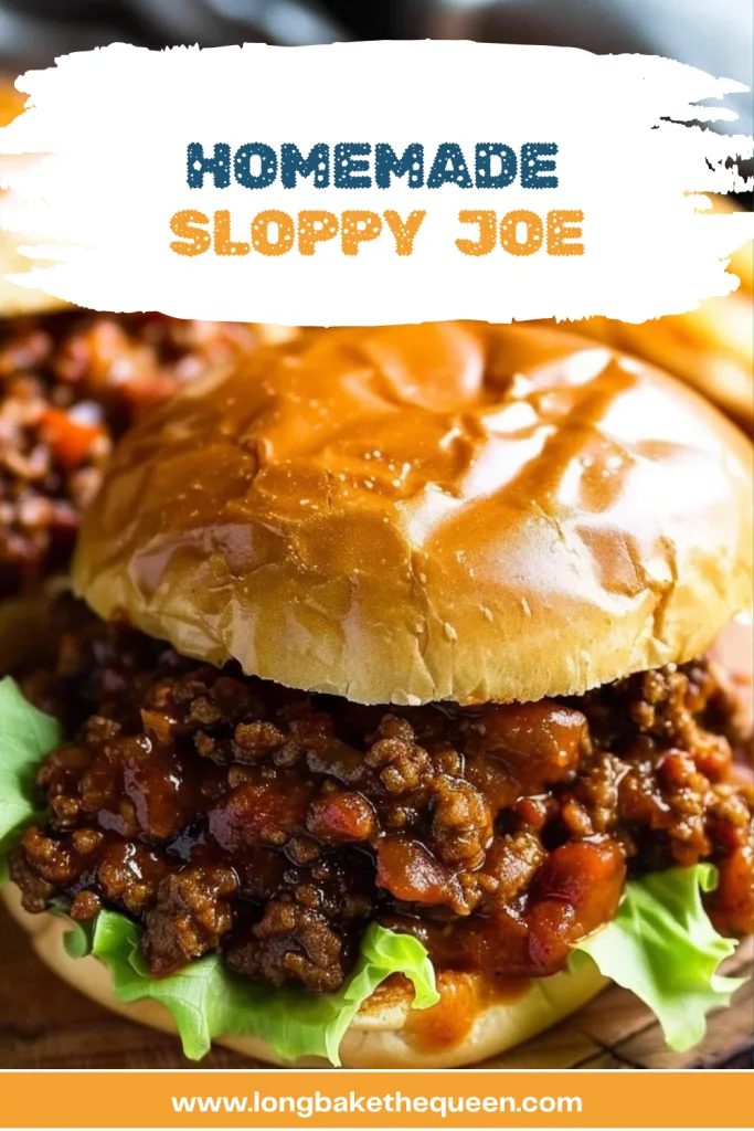 Delicious Homemade Sloppy Joe on a plate