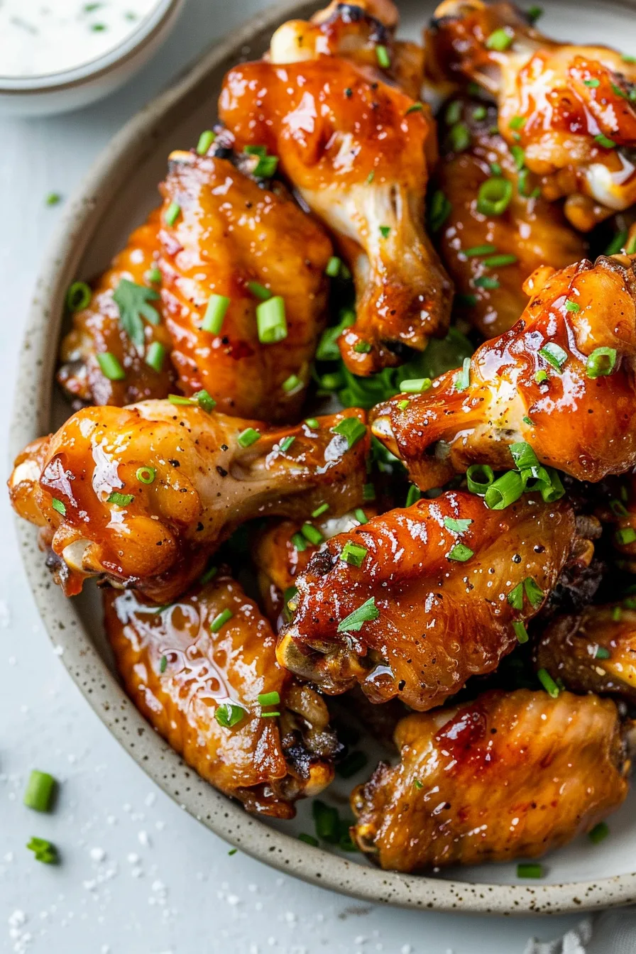 Sweet and savory Honey Garlic Chicken Wings