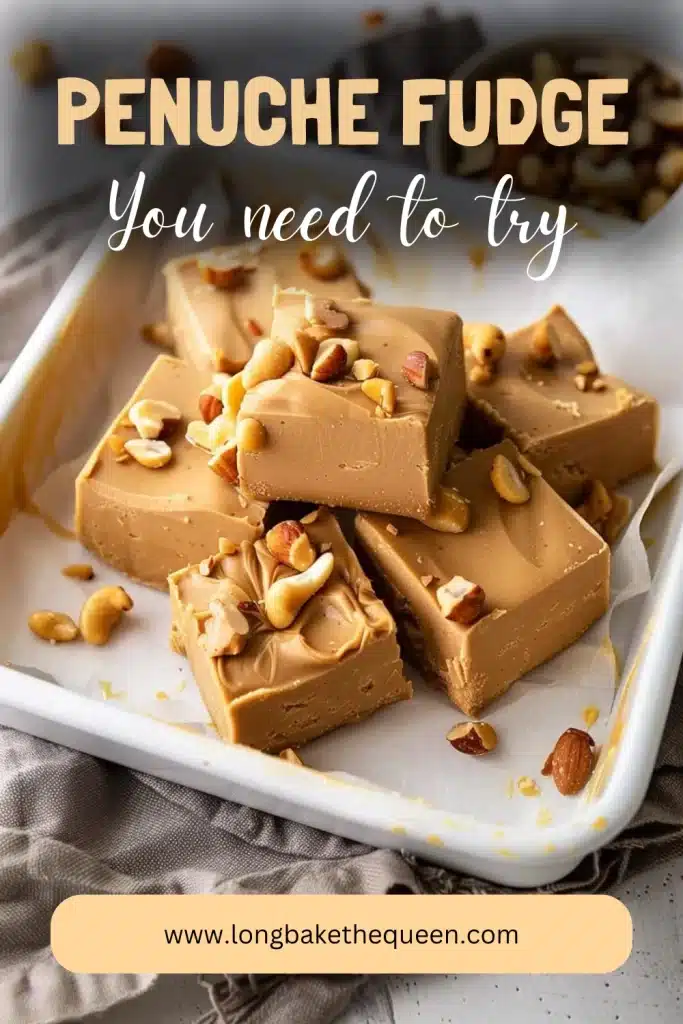 Delicious Penuche Fudge on a plate