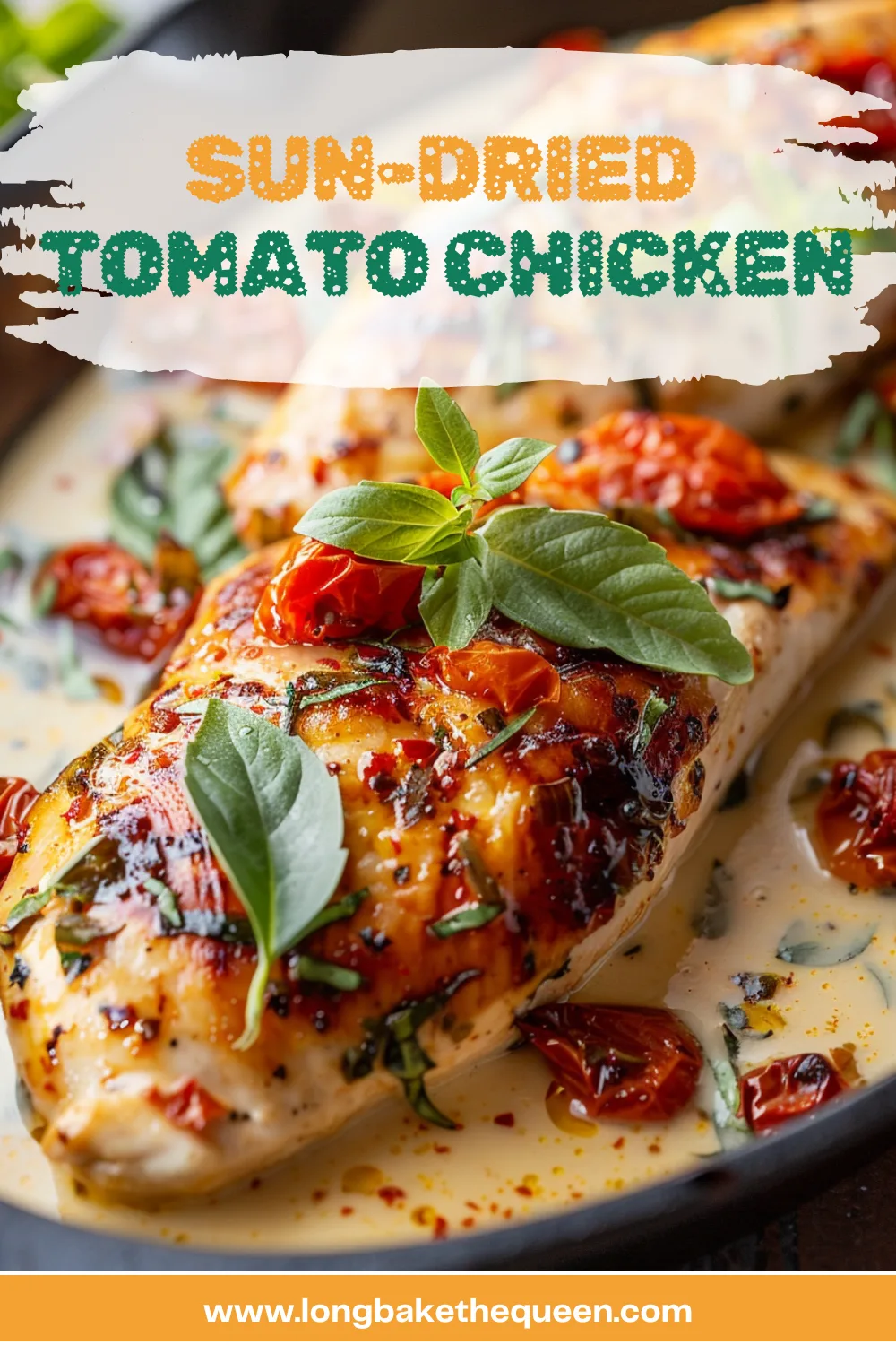 Delicious Sun-Dried Tomato Chicken in a skillet