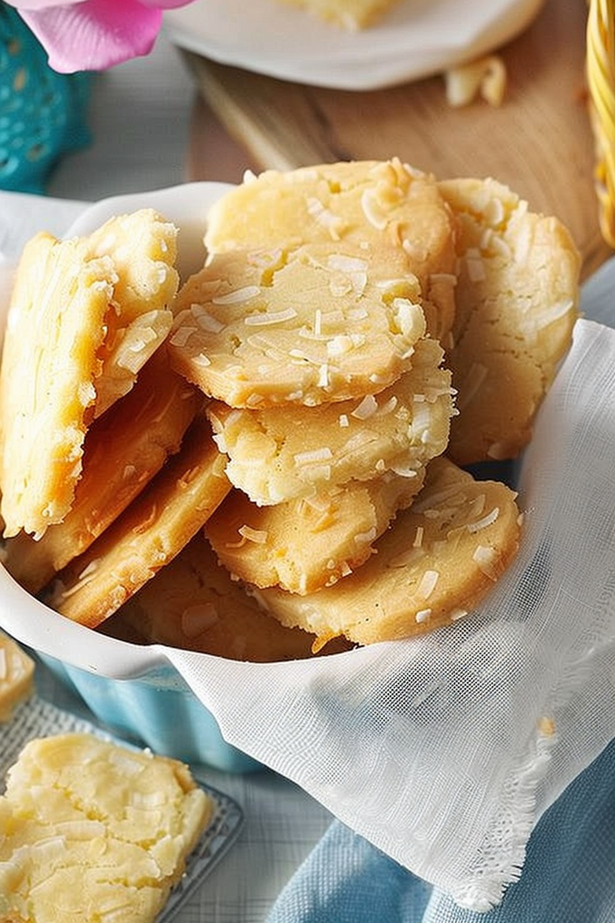 Coconut Shortbread Cookies