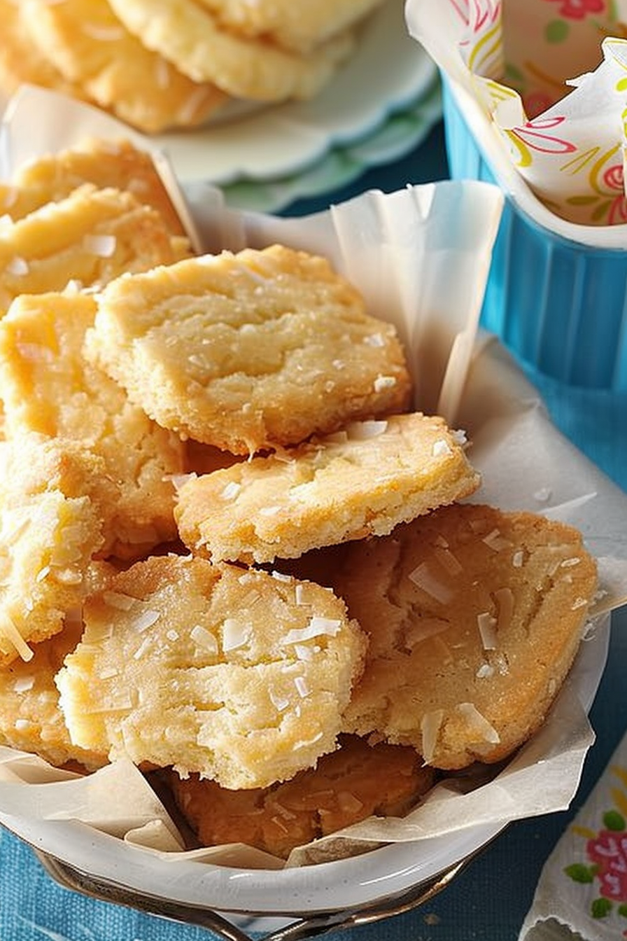 Coconut Shortbread Cookies