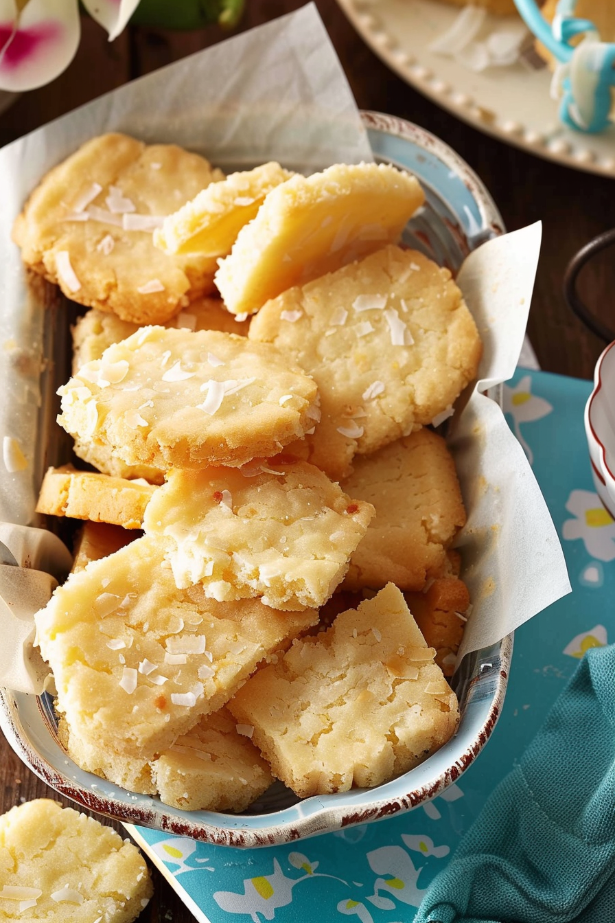 Coconut Shortbread Cookies