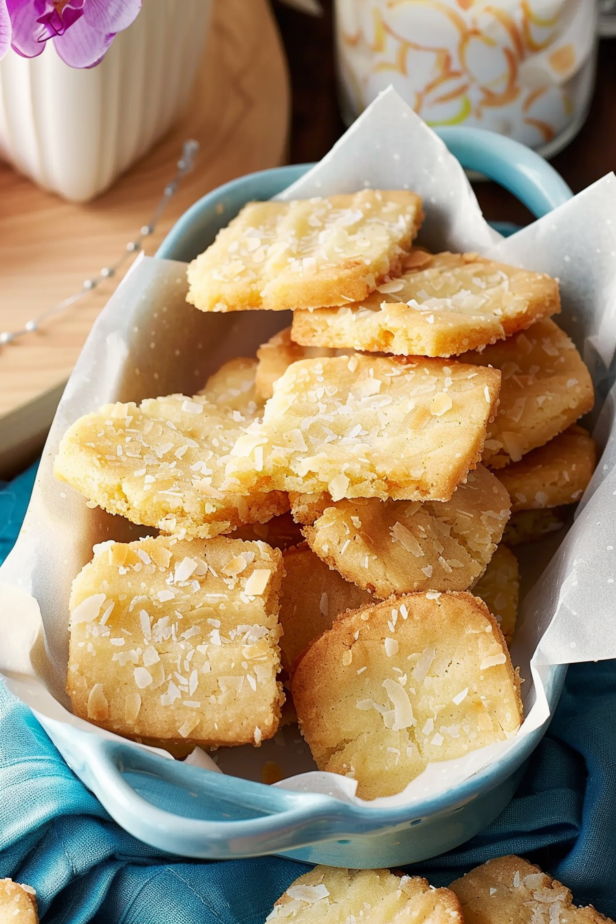 Coconut Shortbread Cookies