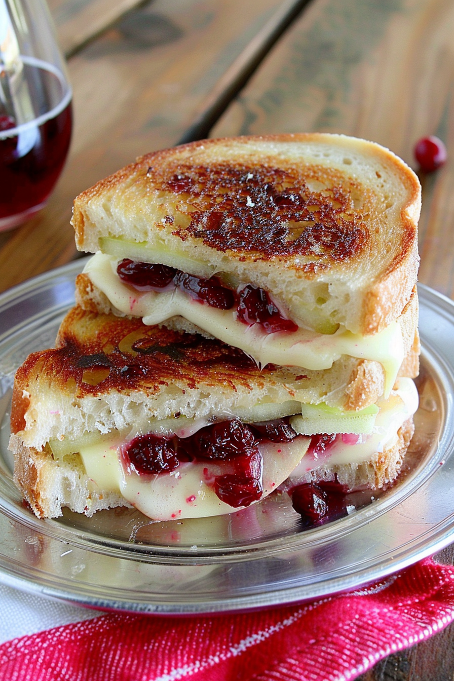 Cranberry Brie Grilled Cheese