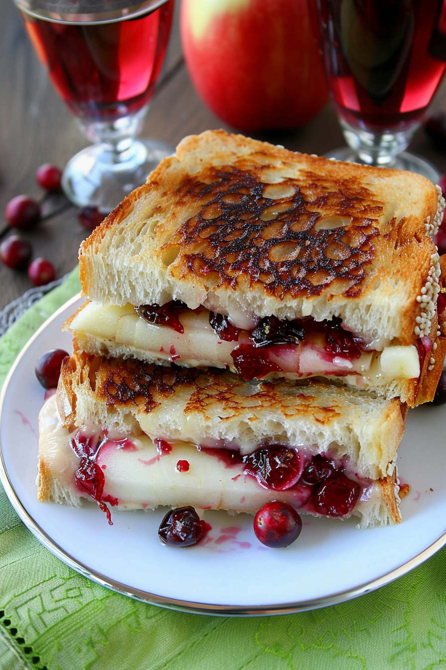 Cranberry Brie Grilled Cheese