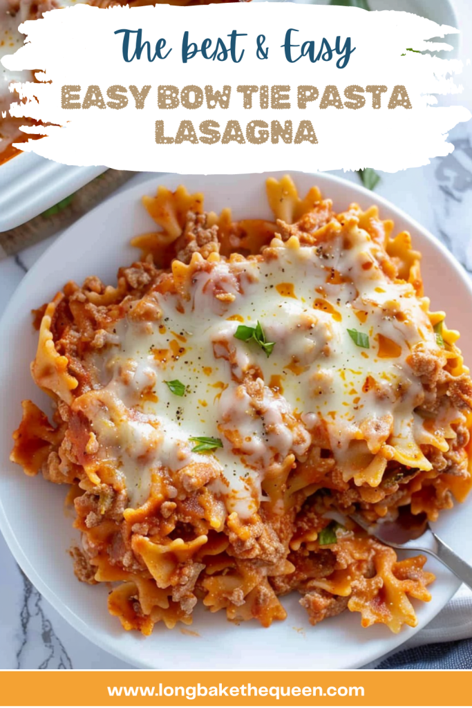 Easy Bow Tie Pasta Lasagna