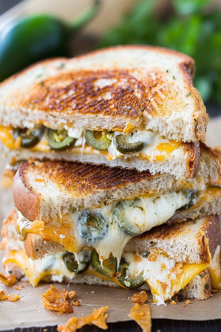 Jalapeno Popper Grilled Cheese Sandwich