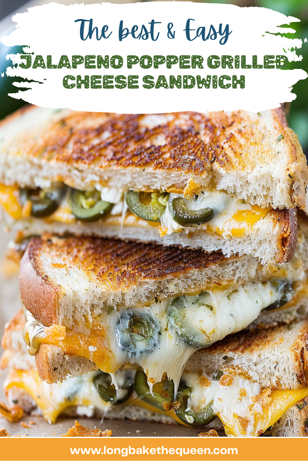 Jalapeno Popper Grilled Cheese Sandwich