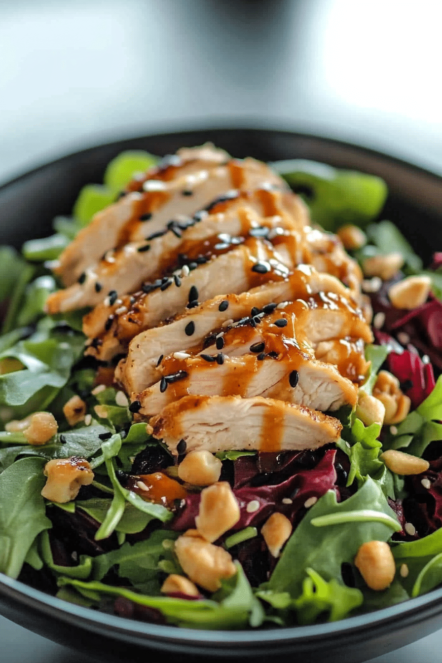 Soy-ginger dressing in a small bowl