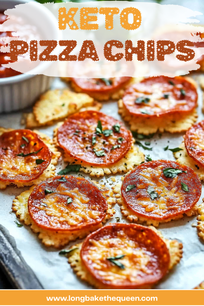 Keto Pizza Chips fresh out of the oven