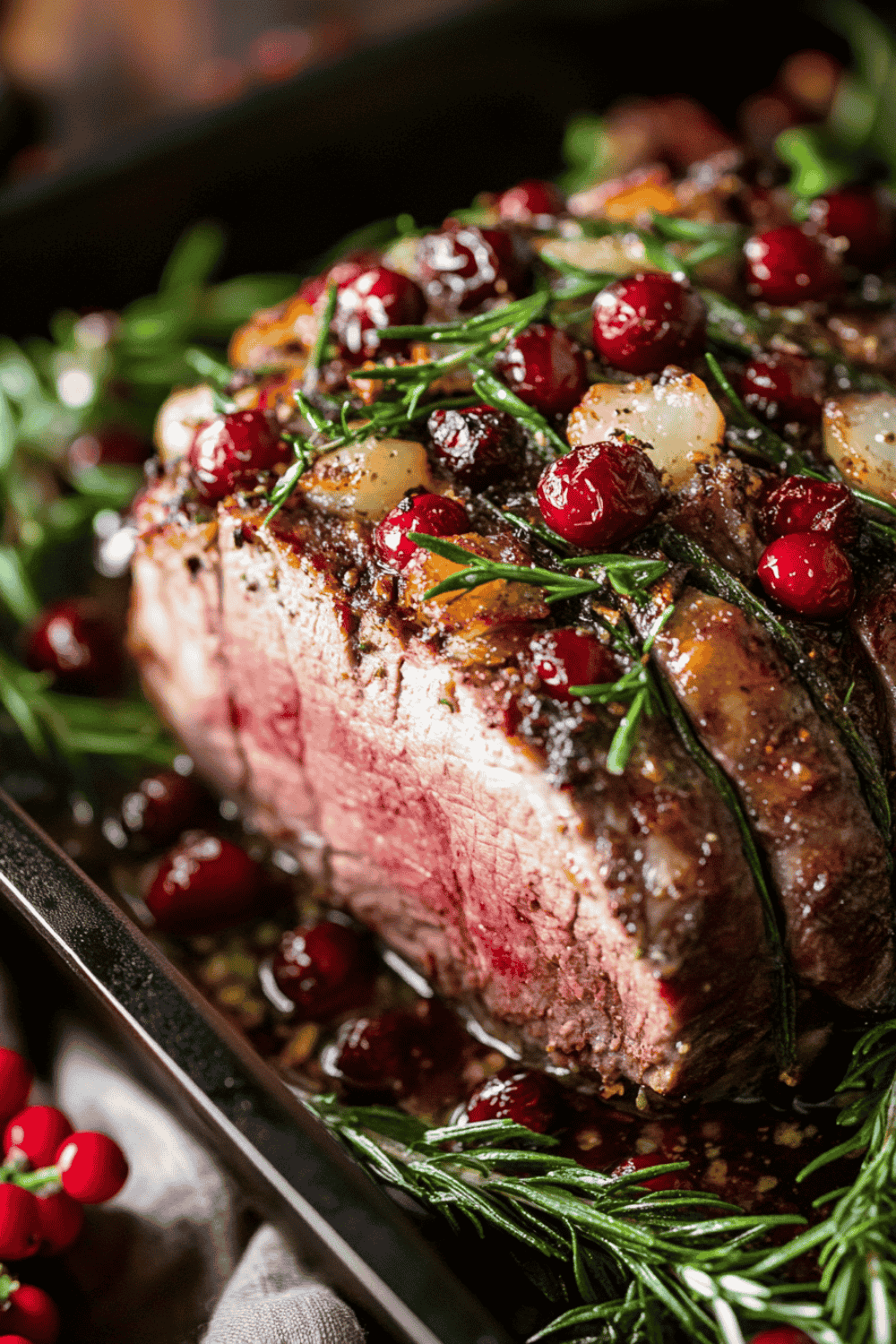 Juicy pork with apple cider sauce