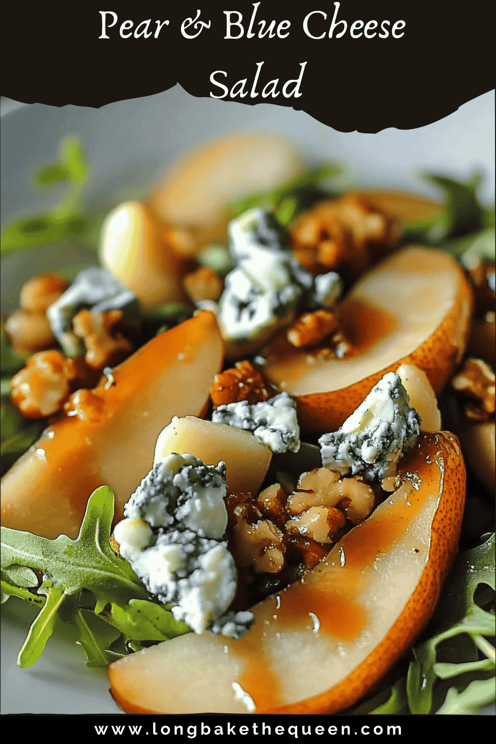 caramelized pear & blue cheese salad