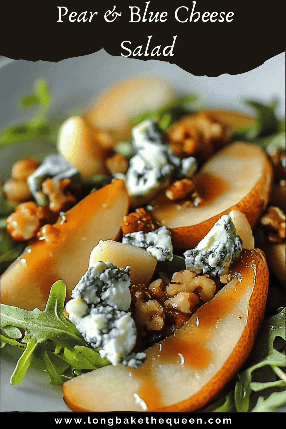 caramelized pear & blue cheese salad