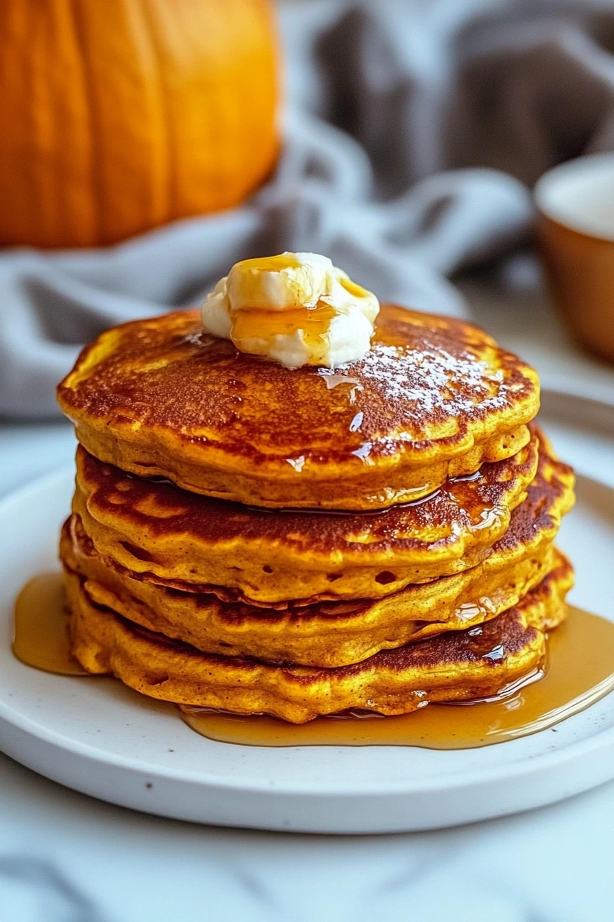 Autumn pumpkin pancakes recipe