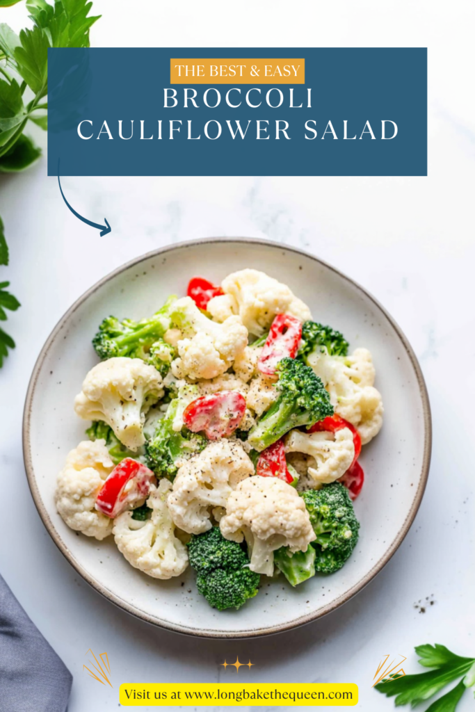 Broccoli Cauliflower Salad