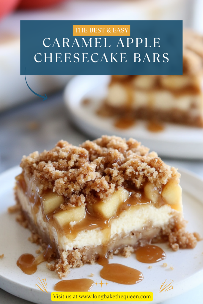 Caramel Apple Cheesecake Bars