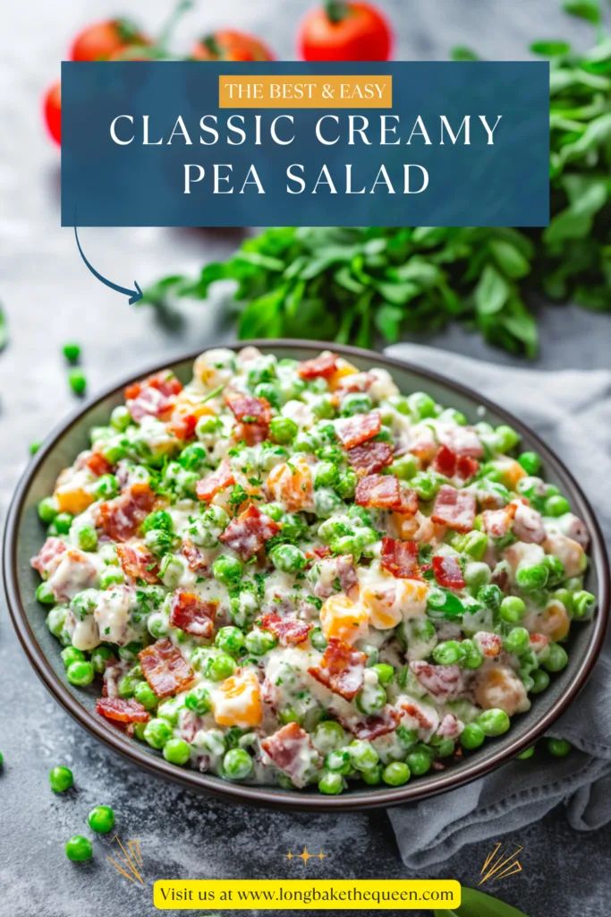 Classic Creamy Pea Salad