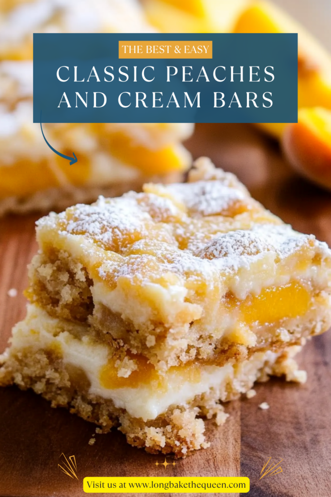 Classic Peaches and Cream Bars