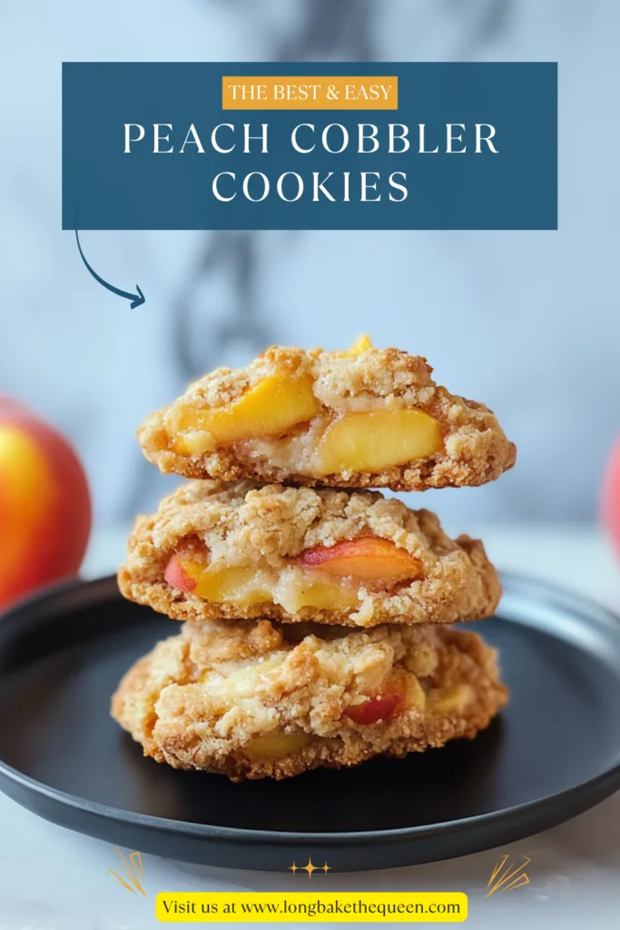 Easy Peach Cobbler Cookies