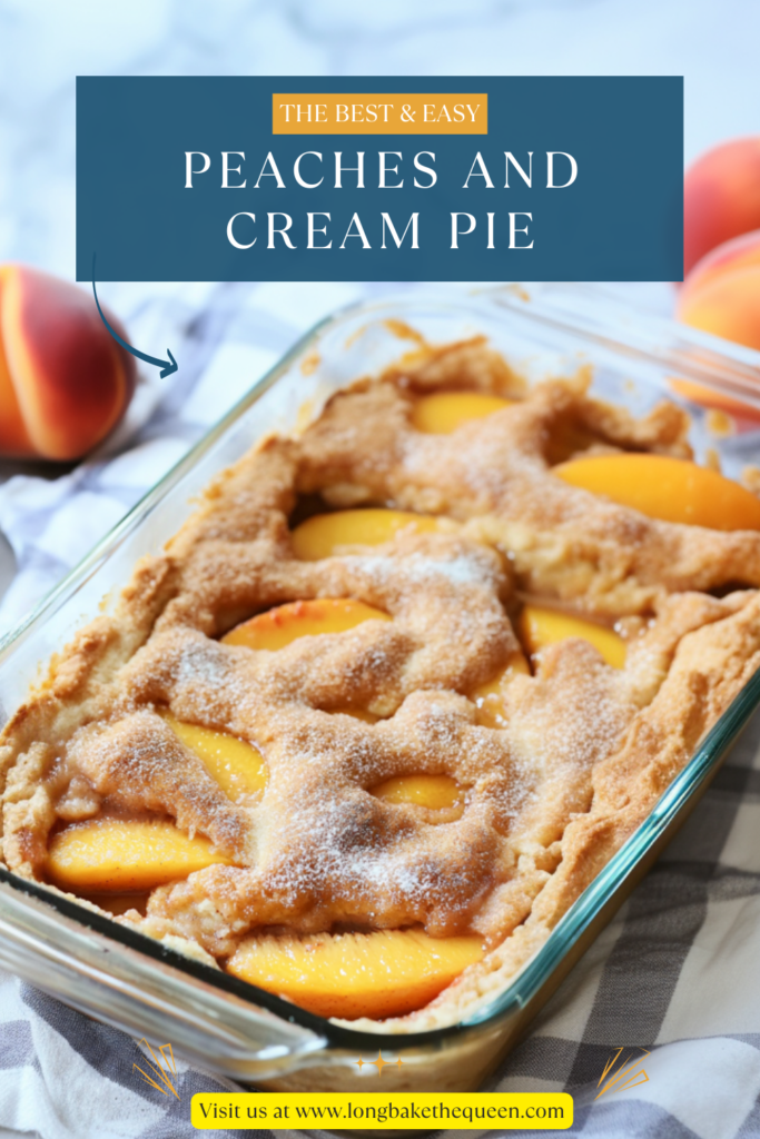 Easy Peaches and Cream Pie