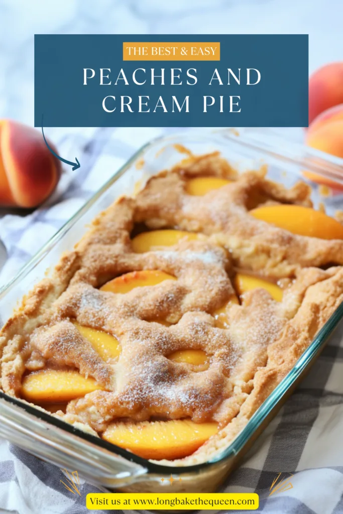 Easy Peaches and Cream Pie